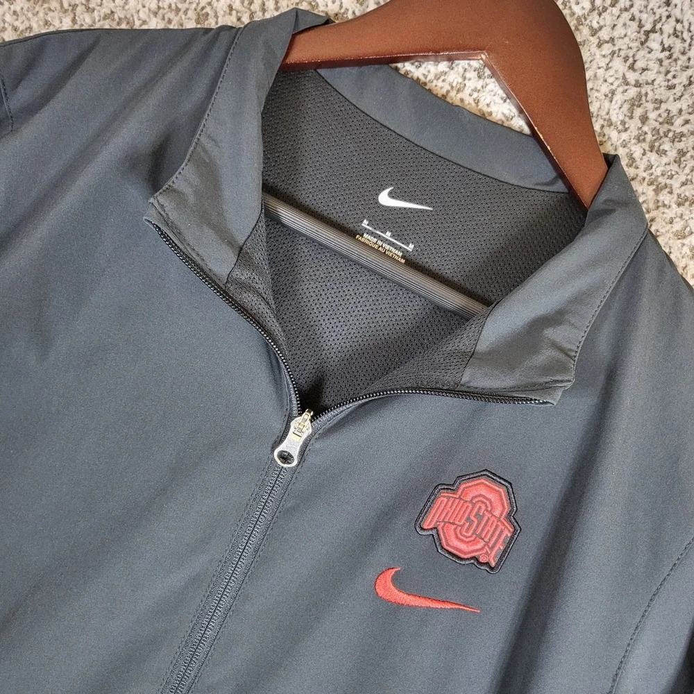 Ohio State Buckeyes‎ Nike Track Jacket Mens Medium Full Zip Black